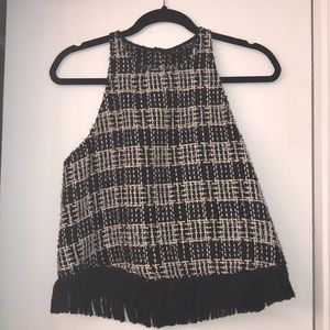 Zara tweed top